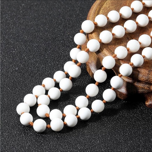 COPY - White jade Mala - Picture 2 of 4